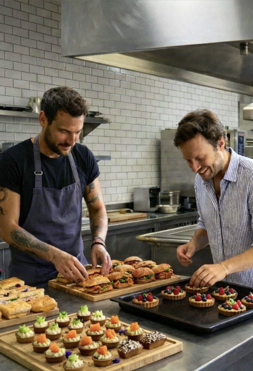 Maison B — équipe en cuisine